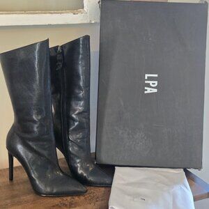 LPA Boots Francis Boots Womens Size 7.5 Stiletto Heel Pointed Toe Boots